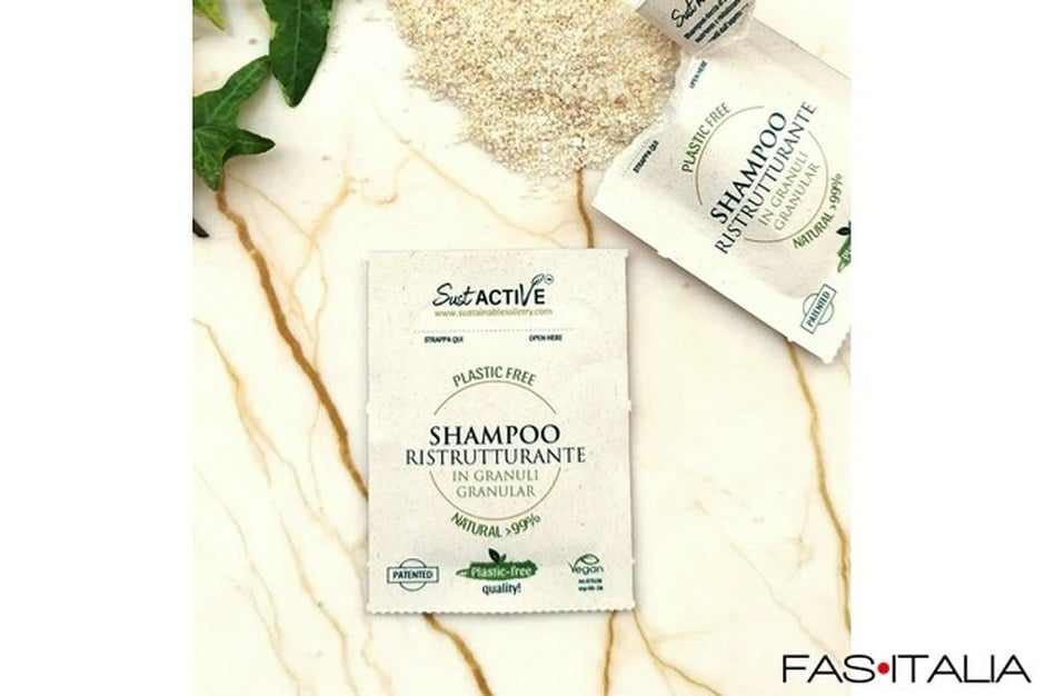 Bioamenities: Shampoo monodose in granuli Shampoo in granuli bustina monodose