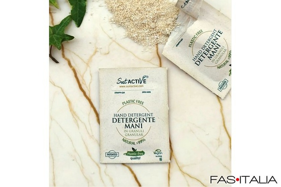 Bioamenities: Sapone mani monodose in granuli Sapone mani in granuli in bustina monodose