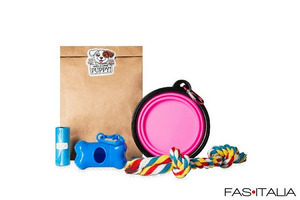 Welcome kit per cani in hotel