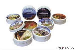 Caramelle in scatola tonda 30 gr conf. 48 pz. Caramelle in scatola tonda 30 gr conf. 48 pz.